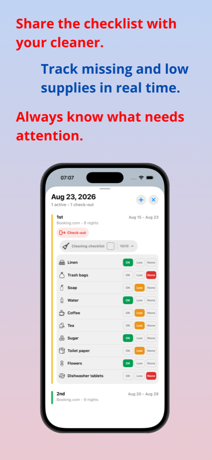 Cleaner access and shared organization settings in Host Calendar