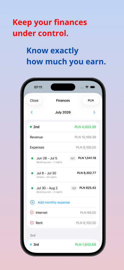 Multiple property management screen in Host Calendar